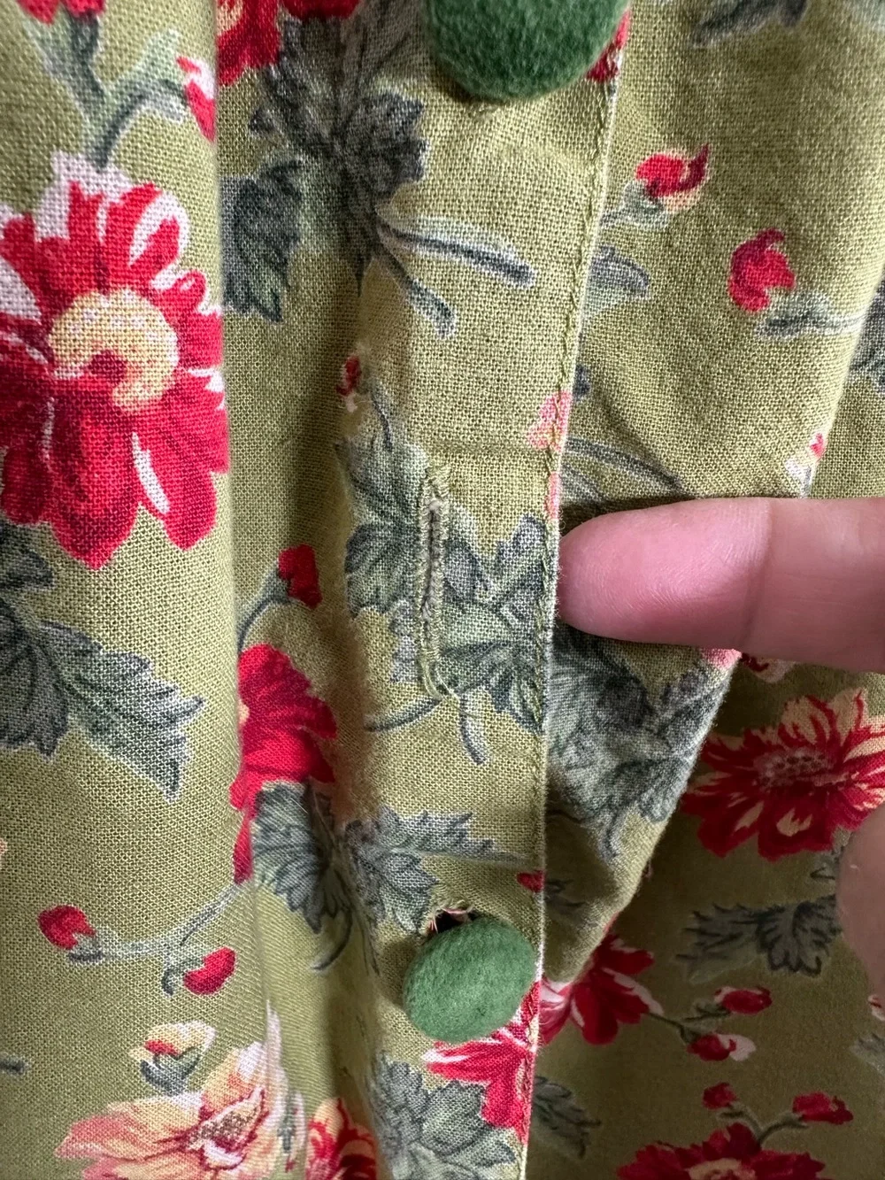 April Cornell Girls Long Sleeve Floral Dress Size 5
